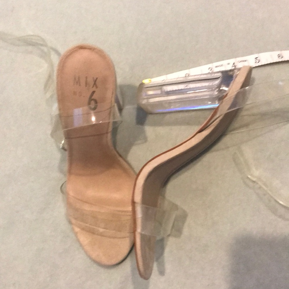DSW clear heels